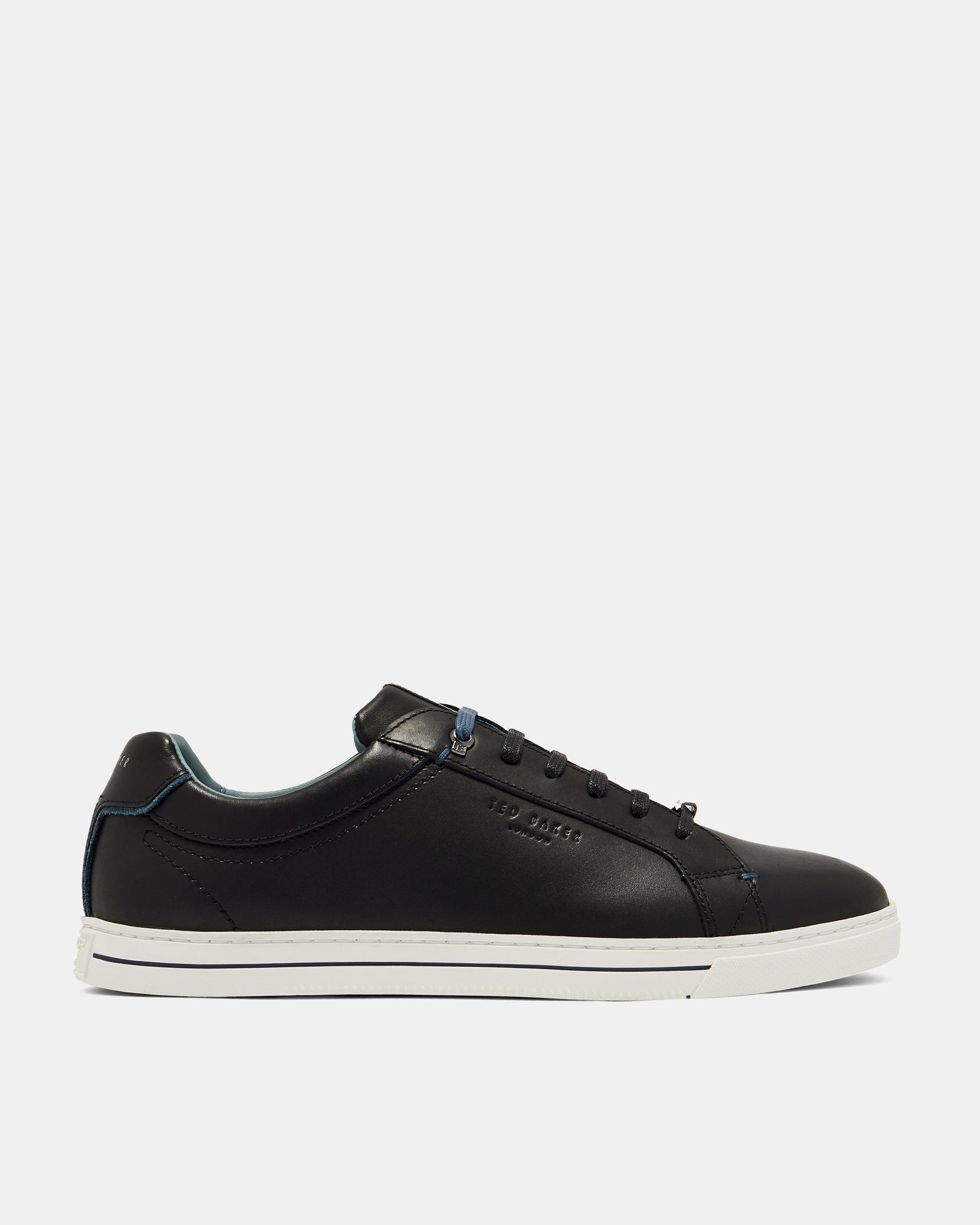 Leather low trainers Ted Baker Black size 43 EU in Leather - 31770652